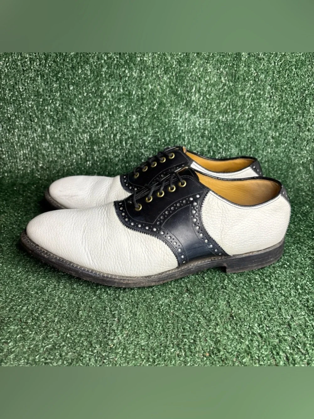 Vintage Johnston & Murphy Spectator Golf‎ Shoes Mens Size 10 D